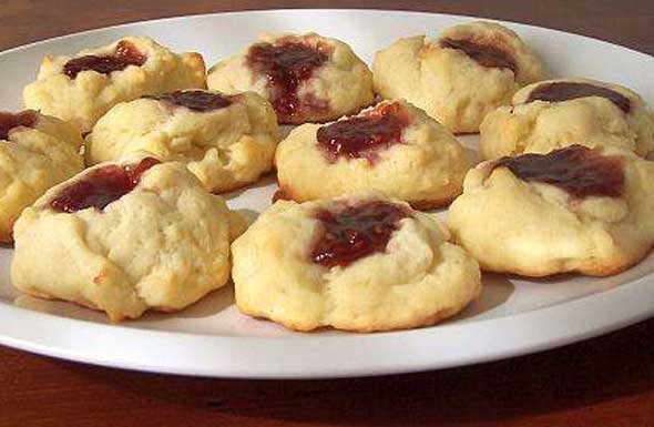 Well Dressed Food Pawprint Jam Cookies